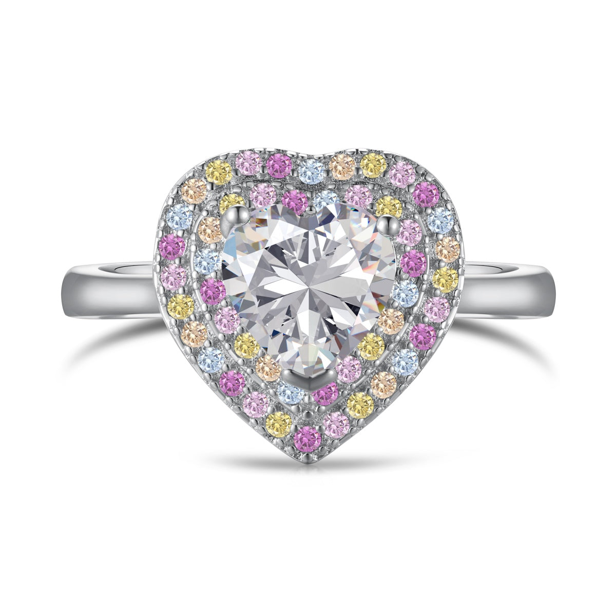 Angela Jewelry]Zarter, überschwänglicher Ehering in Herzform