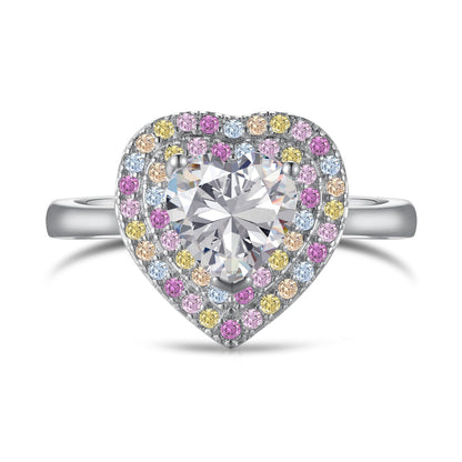 Angela Jewelry]Zarter, überschwänglicher Ehering in Herzform