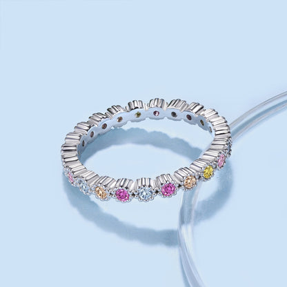 Angela Jewelry]Einzigartiger funkelnder Alltagsring im Rundschliff