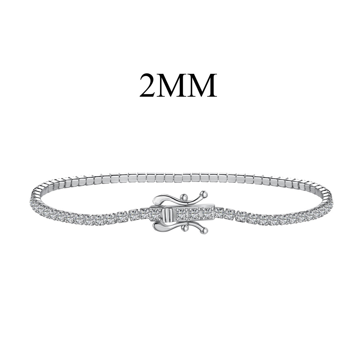 Angela Jewelry] Strahlend buntes Party-Armband im Rundschliff