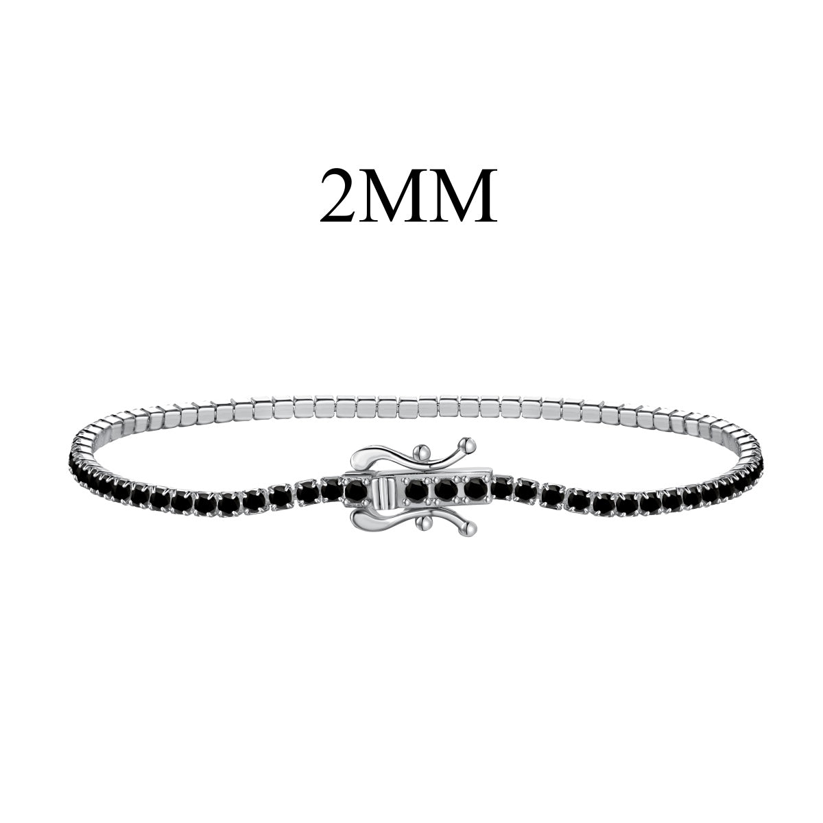 Angela Jewelry] Strahlend buntes Party-Armband im Rundschliff