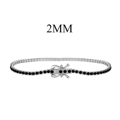 Angela Jewelry] Strahlend buntes Party-Armband im Rundschliff