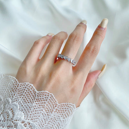 Angela Jewelry]0,25 Karat Radiant Romance Herzschliff-Liebhaberring