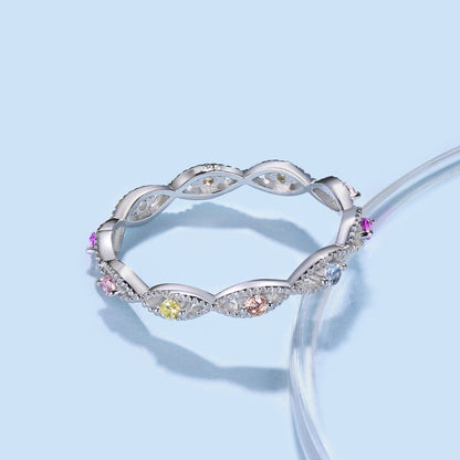 Angela Jewelry]Eleganter, energetischer Ring im Rundschliff für den Alltag