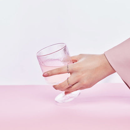 Angela Jewelry]Eleganter, energetischer Ring im Rundschliff für den Alltag