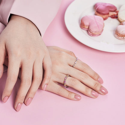 Angela Jewelry]Eleganter, energetischer Ring im Rundschliff für den Alltag