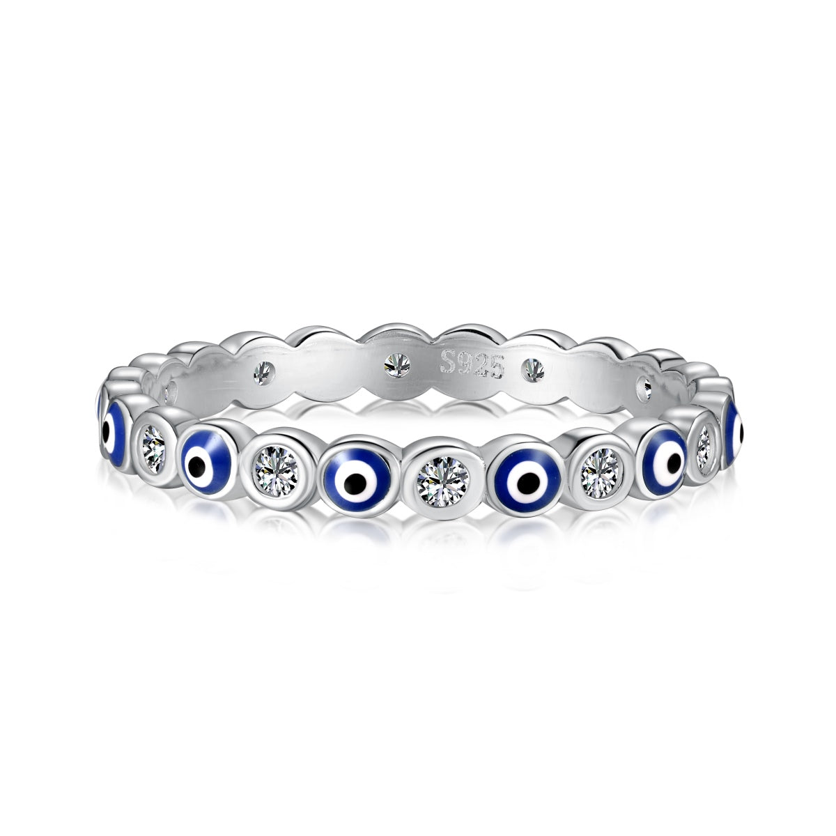 Angela Jewelry] Funkelnder, lebendiger Ring in runder Form für den Alltag