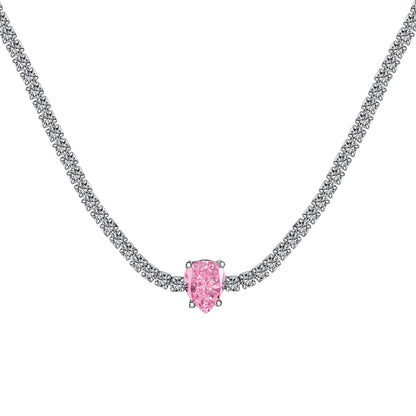 Angela Jewelry]1,0 Karat Einzigartige Birnenschliff-Tenniskette