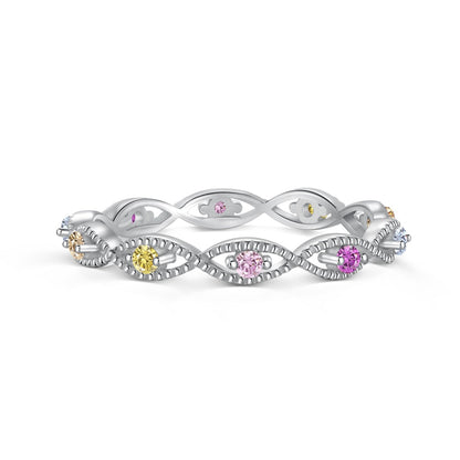 Angela Jewelry]Eleganter, energetischer Ring im Rundschliff für den Alltag