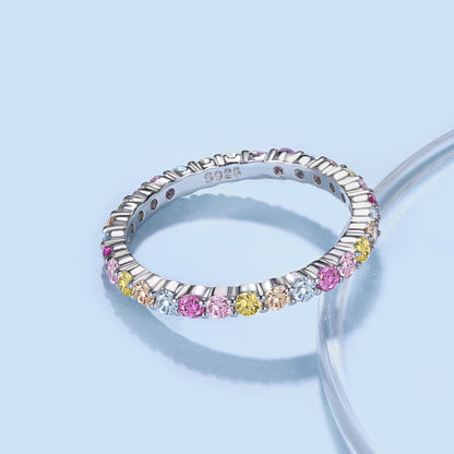 Angela Jewelry]Eleganter, lebendiger, runder Schliff-Tagesring