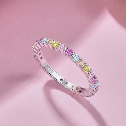 Angela Jewelry]Eleganter, lebendiger, runder Schliff-Tagesring