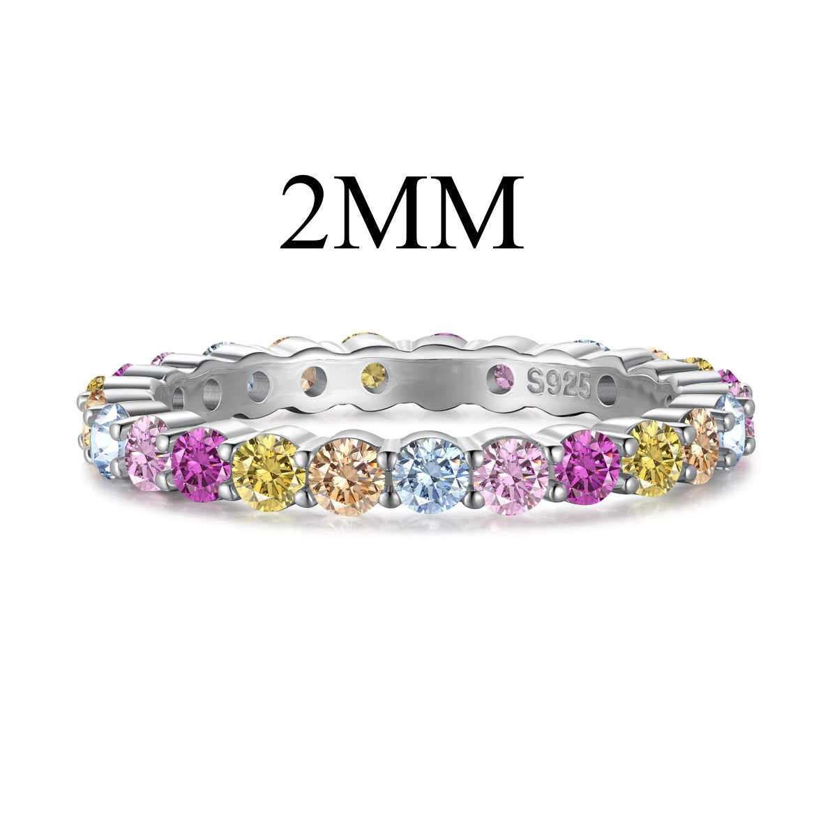 Angela Jewelry]Eleganter, lebendiger, runder Schliff-Tagesring