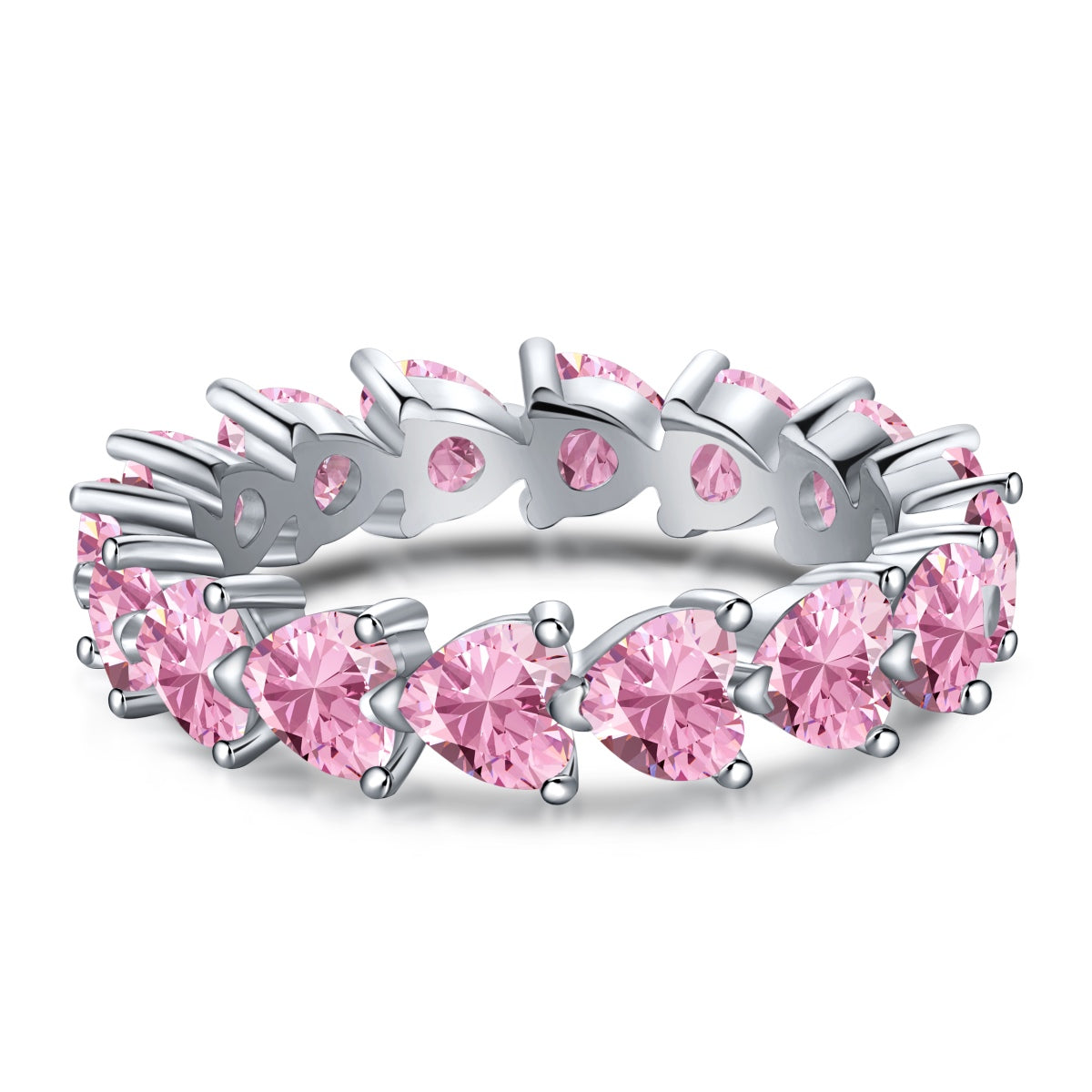 Angela Jewelry]0,25 Karat Radiant Romance Herzschliff-Liebhaberring