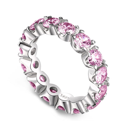 Angela Jewelry]Eternity Tennisring im Rundschliff