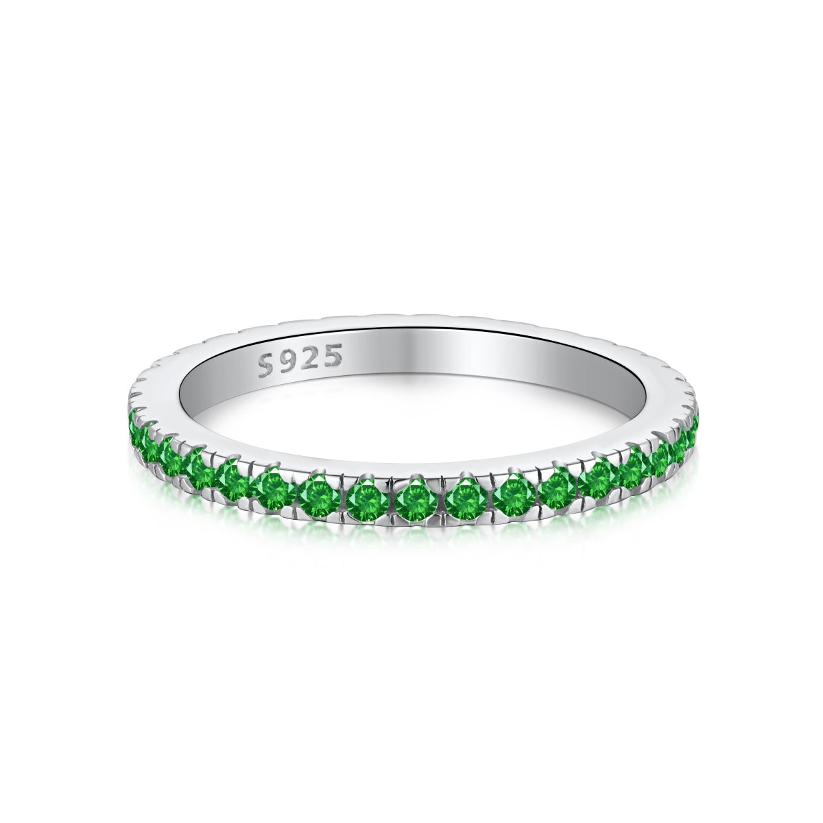Angela Jewelry]Zarter funkelnder Alltagsring im Rundschliff