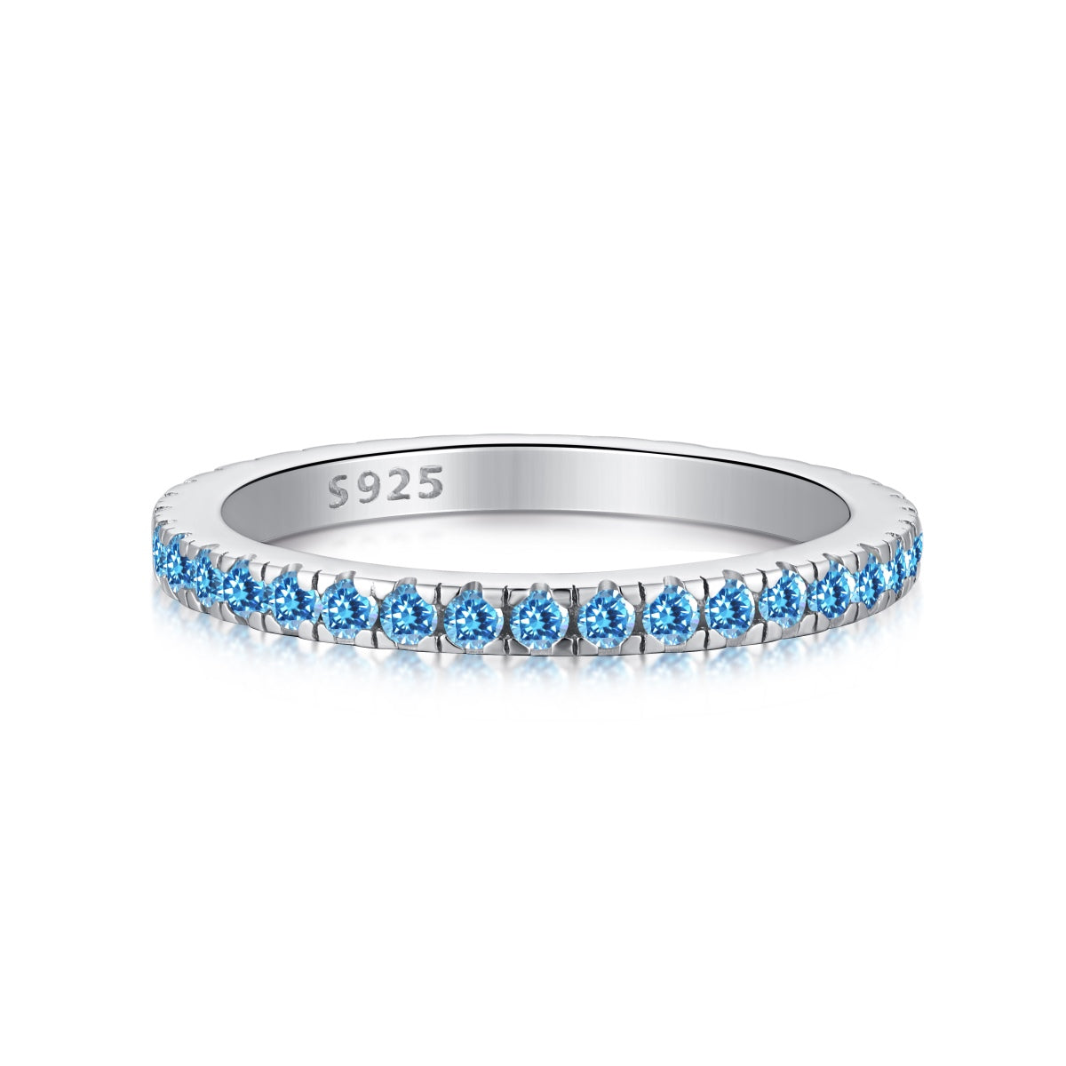 Angela Jewelry]Zarter funkelnder Alltagsring im Rundschliff