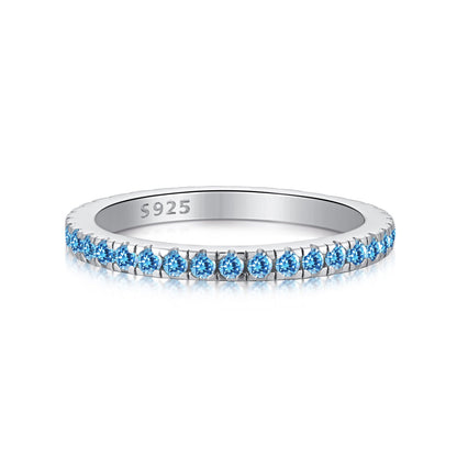 Angela Jewelry]Zarter funkelnder Alltagsring im Rundschliff