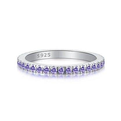 Angela Jewelry]Zarter funkelnder Alltagsring im Rundschliff