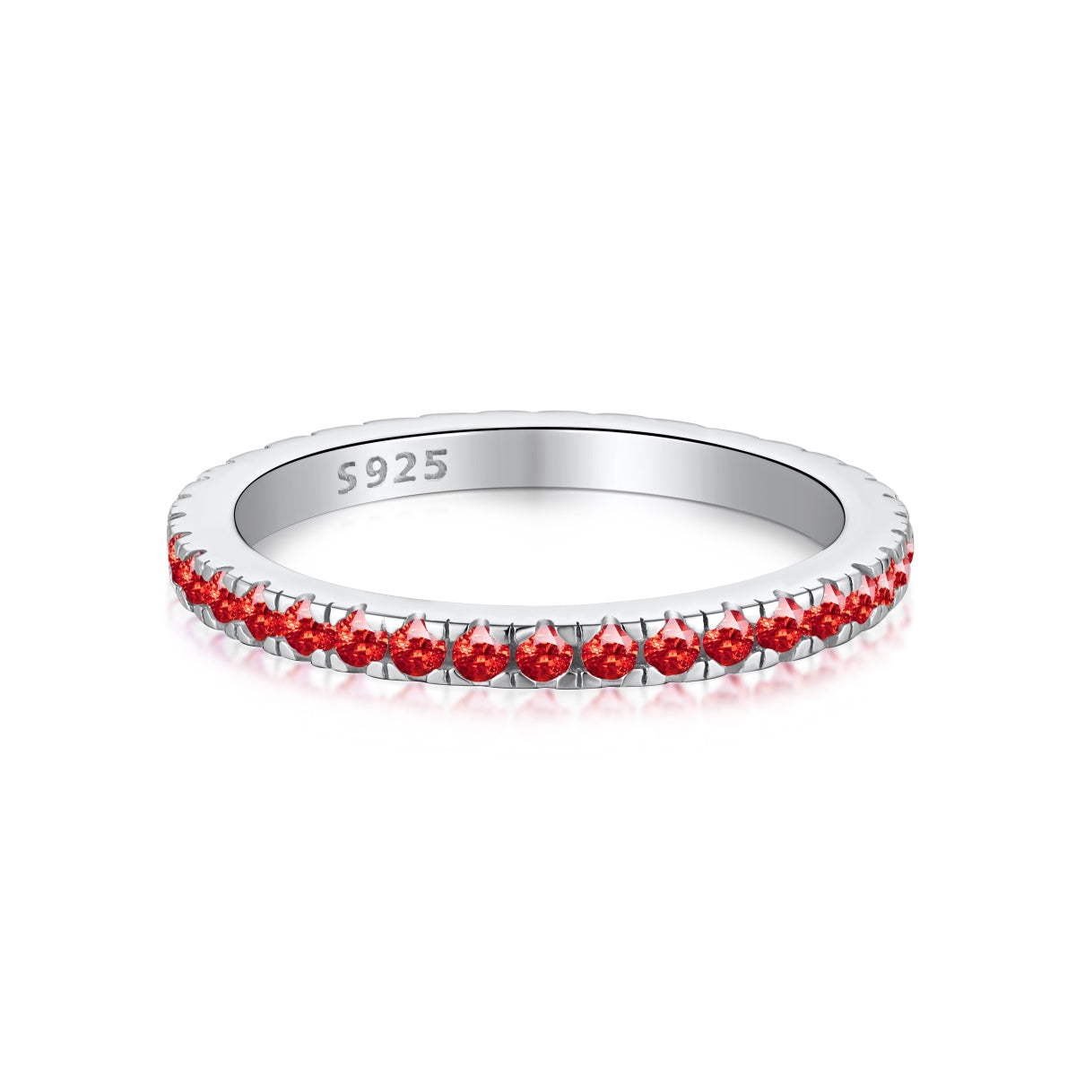 Angela Jewelry]Zarter funkelnder Alltagsring im Rundschliff