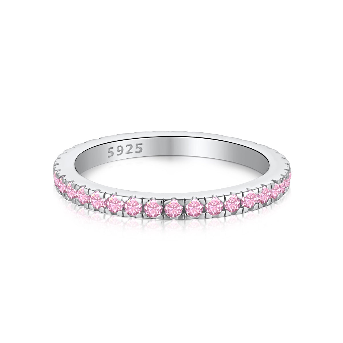 Angela Jewelry]Zarter funkelnder Alltagsring im Rundschliff
