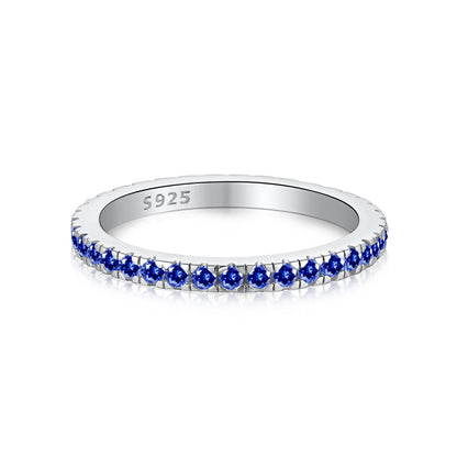 Angela Jewelry]Zarter funkelnder Alltagsring im Rundschliff
