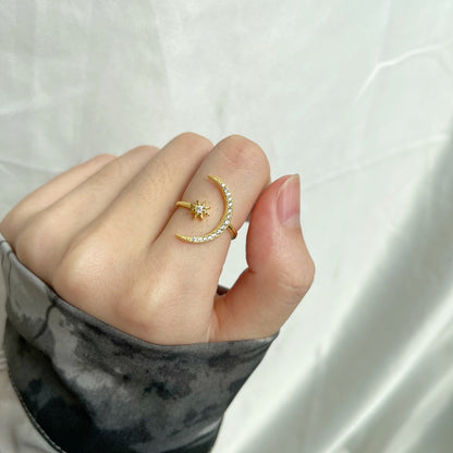 Angela Jewelry]Eternity Mond &amp; Stern Ring