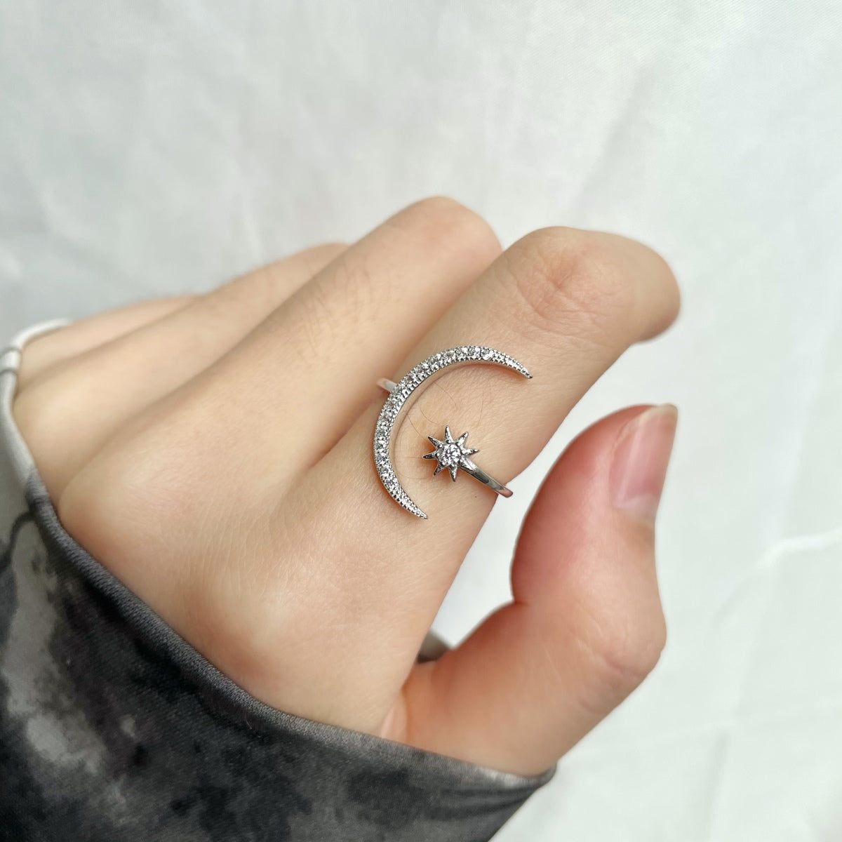 Angela Jewelry]Eternity Mond &amp; Stern Ring