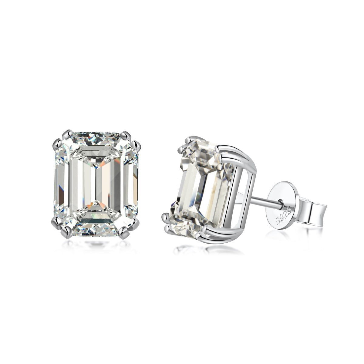 Angela Jewelry]Schillernde quadratische Ohrringe