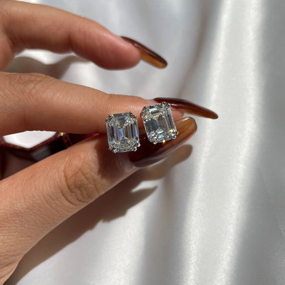 Angela Jewelry]Schillernde quadratische Ohrringe