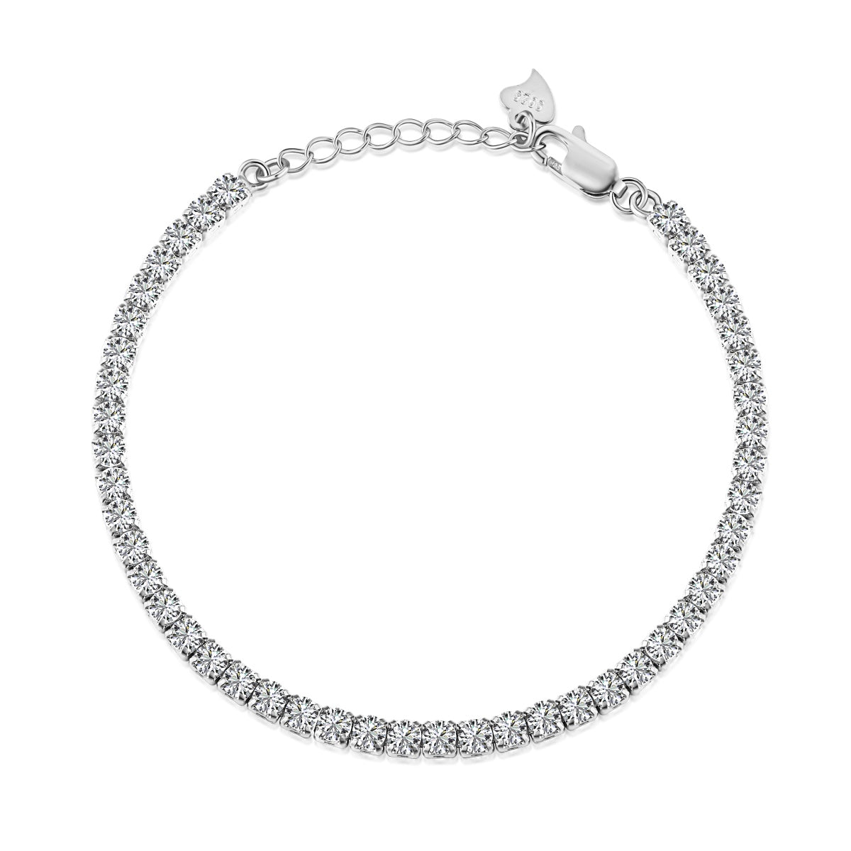 Angela Jewelry] Funkelndes Armband im Rundschliff für den Alltag