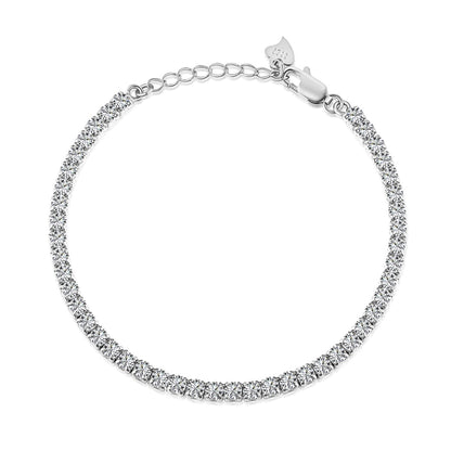 Angela Jewelry] Funkelndes Armband im Rundschliff für den Alltag