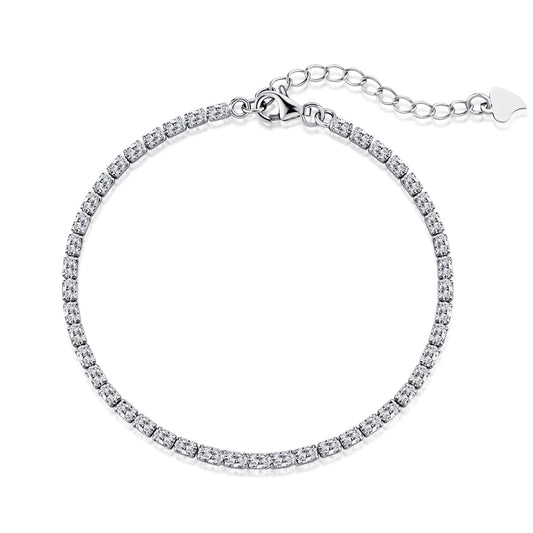 Angela Jewelry]Elegant Emerald Cut Daily Bracelet