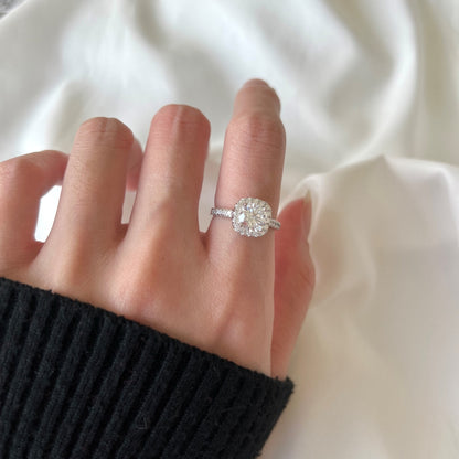 Angela Jewelry]Schillernder, strahlender Ehering im Rundschliff