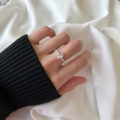 Angela Jewelry]0,75 Karat luxuriöser, lebendiger, länglicher Kissenschliff-Tagesring