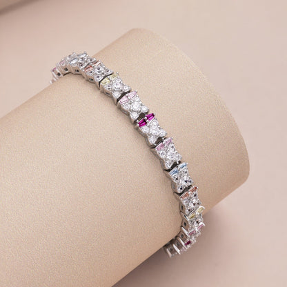 Angela Jewelry]Einzigartiges buntes Armband in Blumenform für den Alltag