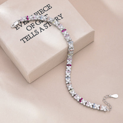 Angela Jewelry]Einzigartiges buntes Armband in Blumenform für den Alltag