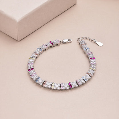 Angela Jewelry]Einzigartiges buntes Armband in Blumenform für den Alltag