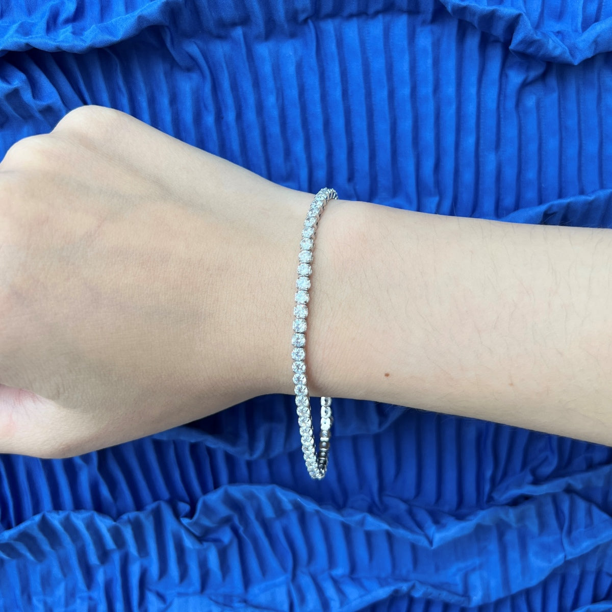 Angela Jewelry] Funkelndes Armband im Rundschliff für den Alltag