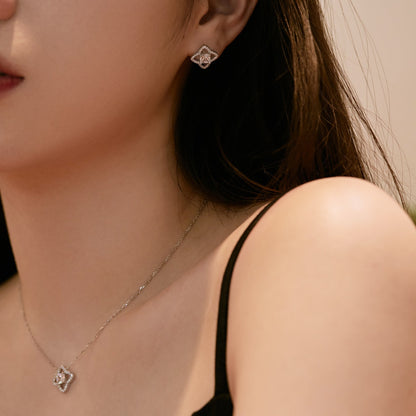 Angela Jewelry]Elegante Sternform Princess Cut Tägliche Ohrringe