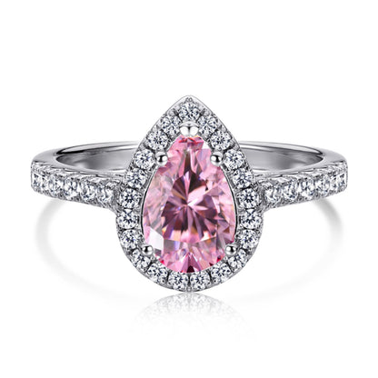 Angela Jewelry]1,0 Karat luxuriöser, strahlender Ehering in Wassertropfenform