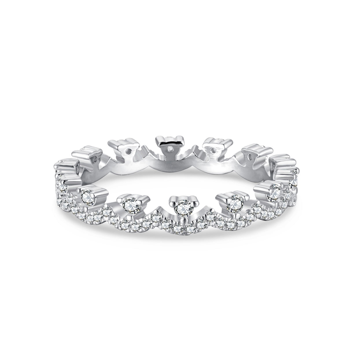 Angela Jewelry]Eleganter, prächtiger Partyring in runder Form
