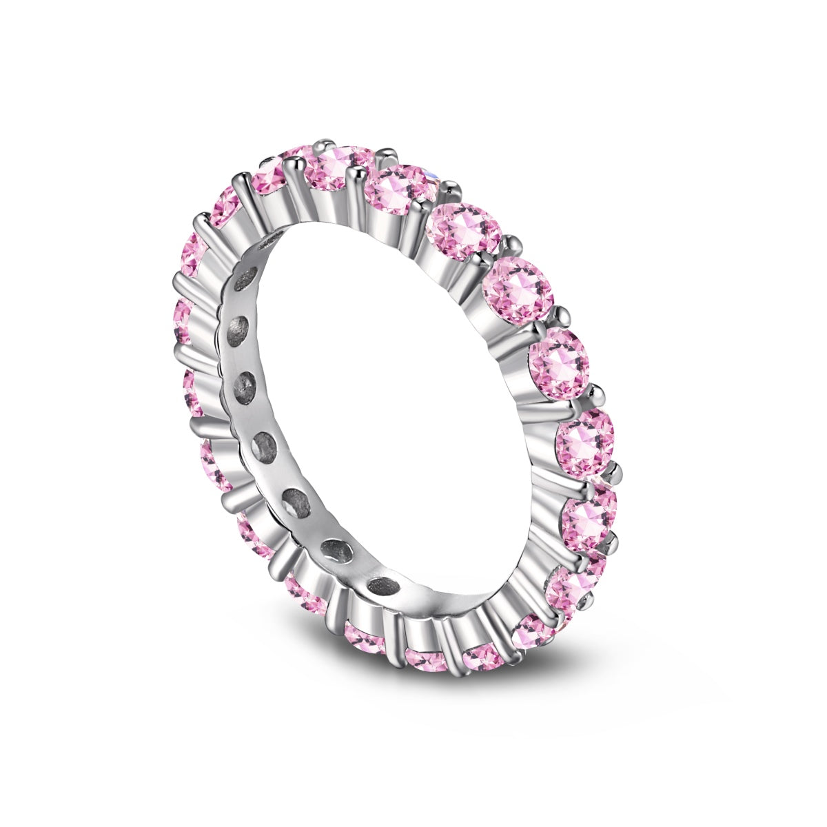 Angela Jewelry]Funkelnder Tennisring im Rundschliff