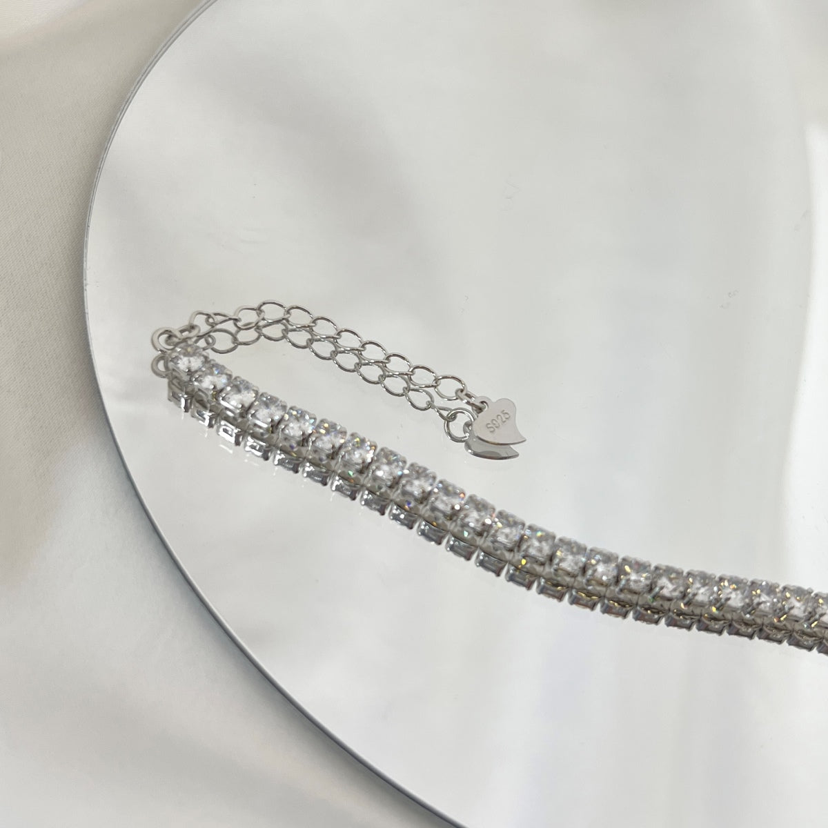 Angela Jewelry] Funkelndes Armband im Rundschliff für den Alltag