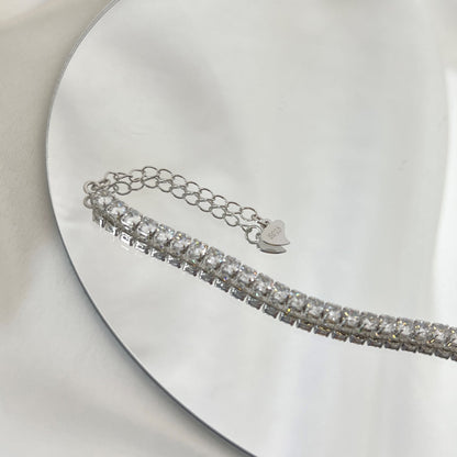 Angela Jewelry] Funkelndes Armband im Rundschliff für den Alltag