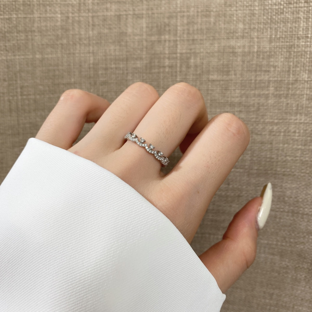 Angela Jewelry]Eleganter, prächtiger Partyring in runder Form