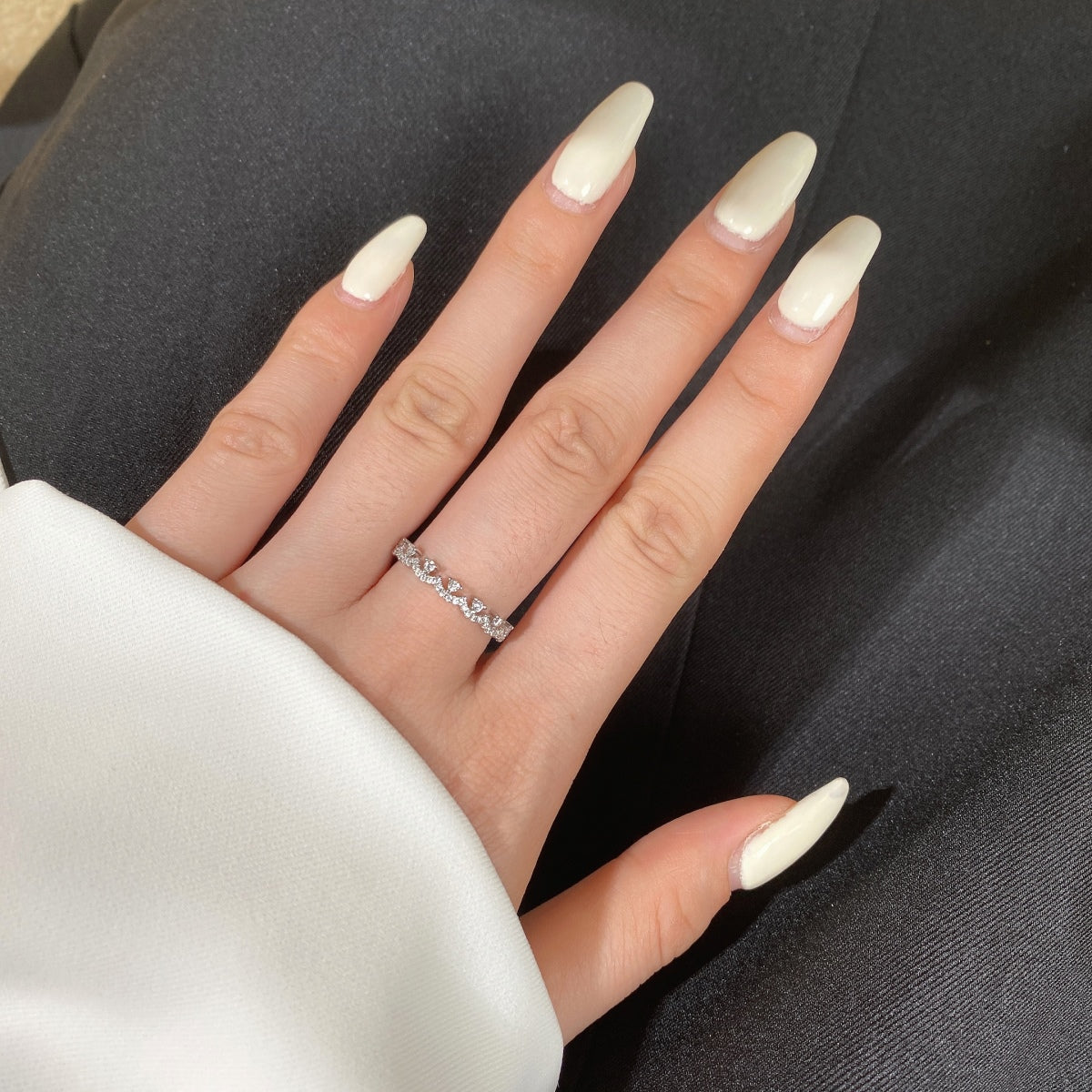 Angela Jewelry]Eleganter, prächtiger Partyring in runder Form