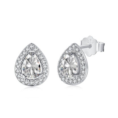 Angela Jewelry]Luxuriöse Ohrringe in Wassertropfenform