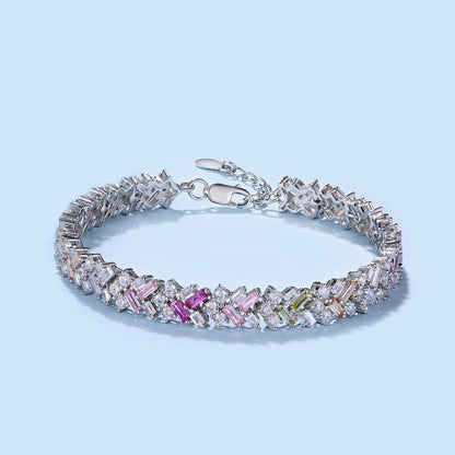 アンジェラジュエリー] まばゆいばかりのユニークなマルチシェイプデイリーブレスレット