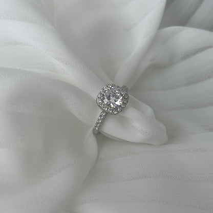 Angela Jewelry]Schillernder, strahlender Ehering im Rundschliff