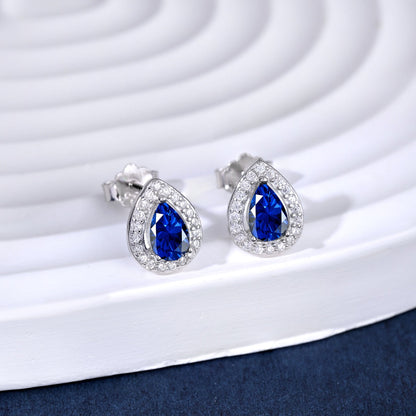 Angela Jewelry]Luxuriöse Ohrringe in Wassertropfenform